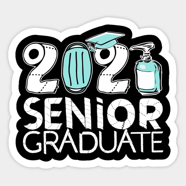 merch senior 2021 graduate Sticker by BishBowler